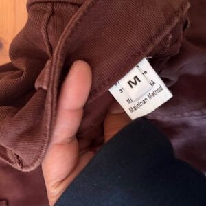 brown mini skirt size M